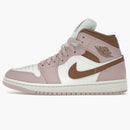 Jordan 1 Mid Pink Oxford Brown (women's)