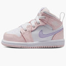 Jordan 1 Mid Pink Wash White Violet Frost (td)