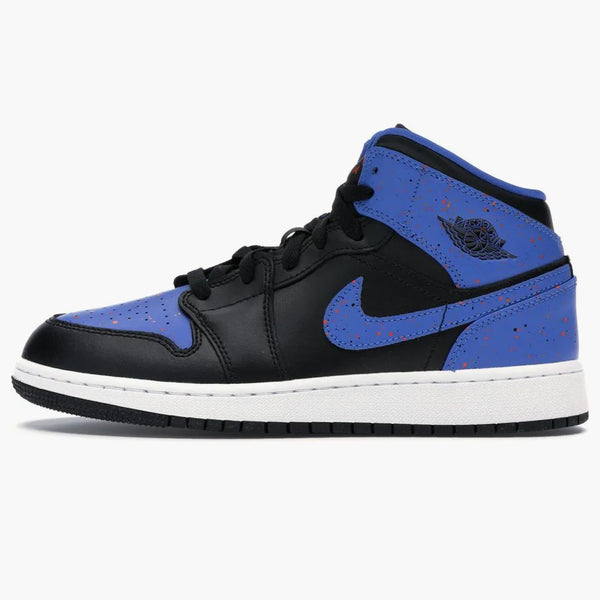 Jordan 1 Mid Royal Paint Splatter (gs)