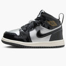 Jordan 1 Mid Se Black Metallic Silver Sail Metallic Gold (td)