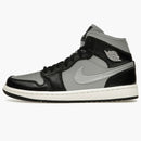 Jordan 1 Mid Se Black Metallic Silver (women's)