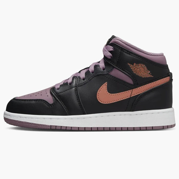 Jordan 1 Mid Se Black Sky J Mauve White Sky J Orange (gs)