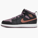 Jordan 1 Mid Se Black Sky J Mauve White Sky J Orange (ps)