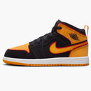 Jordan 1 Mid Se Black Vivid Orange (ps)
