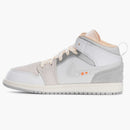 Jordan 1 Mid Se Craft Craft Inside Out White Grey (ps)