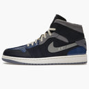 Jordan 1 Mid Se Craft Obsidian French Blue Ashen Slate White