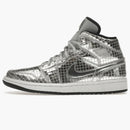 Jordan 1 Mid Se Disco Metallic Silver (women's)