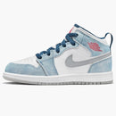 Jordan 1 Mid Se French Blue Light Steel (ps)