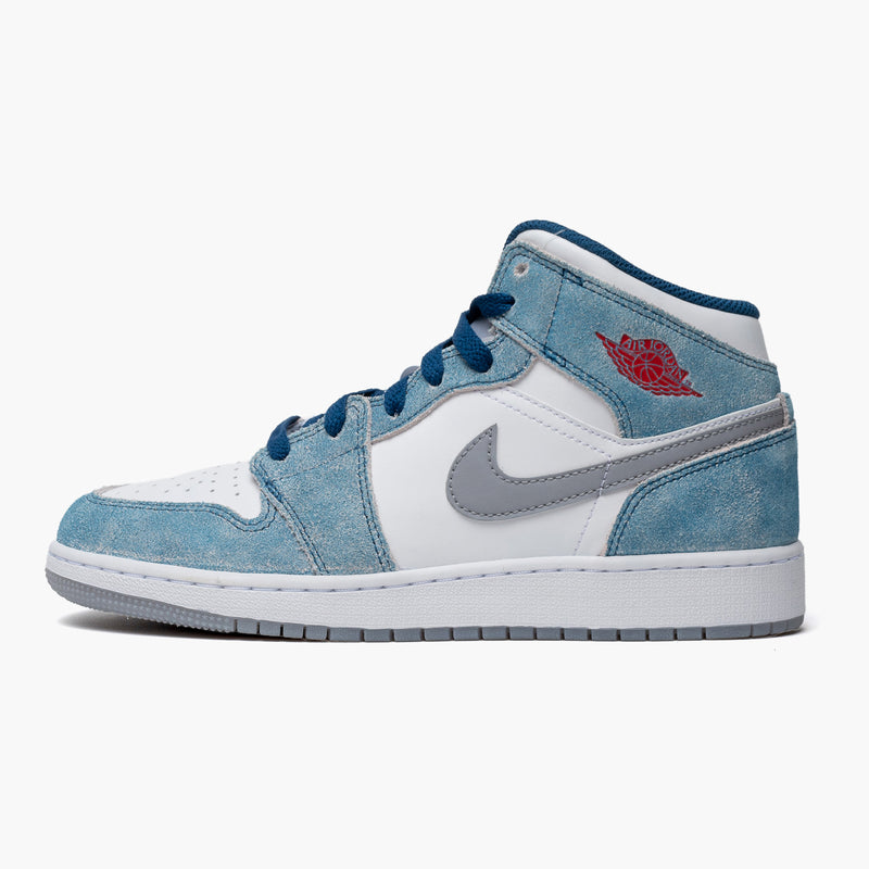 Air Jordan 1 Mid SE French Blue Light Steel (GS)