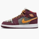 Jordan 1 Mid Se Plaid (gs)
