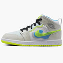 Jordan 1 Mid Se Platinum Tint Blue Tint University Blue Volt (ps)