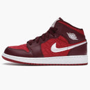 Jordan 1 Mid Se Red Quilt (gs)