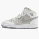 Jordan 1 Mid Se Summit White Metallic Silver (gs)