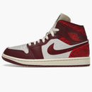 Jordan 1 Mid Se Tiki Leaf Team Red (women's)