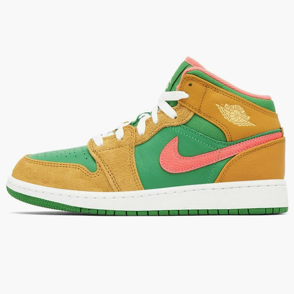 Jordan 1 Mid Se Chutney Lucky Green (gs)