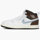 Jordan 1 Mid Se White Black Sail Blue Grey (ps)