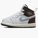 Jordan 1 Mid Se White Black Sail Blue Grey (td)