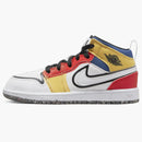 Jordan 1 Mid Se White Picante Red French Blue Black (ps)