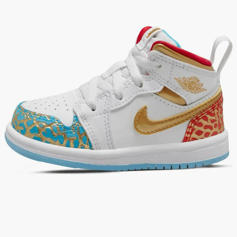 Jordan 1 Mid Sneaker School Nc To Chi (td)
