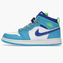 Jordan 1 Mid Se Sprite Blue (gs)