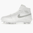 Jordan 1 Mid Td Cleat White Grey Fog