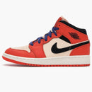 Jordan 1 Mid Team Orange Black (gs)