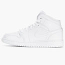 Jordan 1 Mid Triple White (2019) (gs)