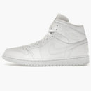 Jordan 1 Mid Triple White (2019)