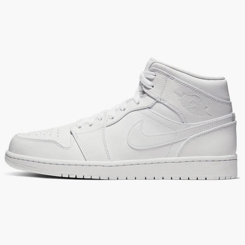 Jordan 1 Mid Triple White (2020)