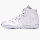 Jordan 1 Mid Triple White (women's)