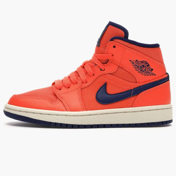 Jordan 1 Mid Turf Orange Blue Void (women's)