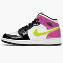 Jordan 1 Mid White Black Cyber Pink (gs)