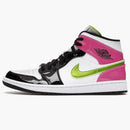 Jordan 1 Mid White Black Cyber Pink