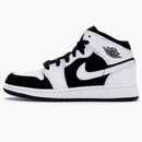 Jordan 1 Mid White Black (gs)