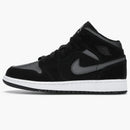 Jordan 1 Mid White Black Grey (gs)