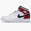 Jordan 1 Mid White Black Gym Red (gs)