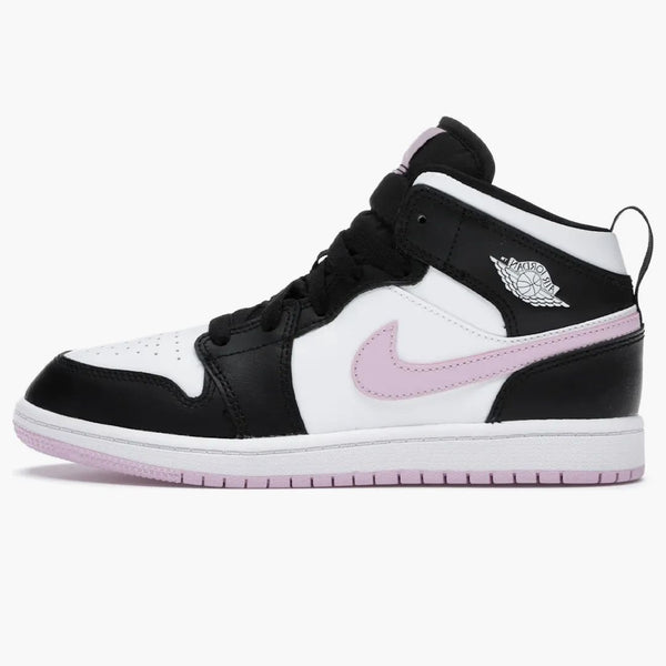 Jordan 1 Mid White Black Light Arctic Pink (ps)