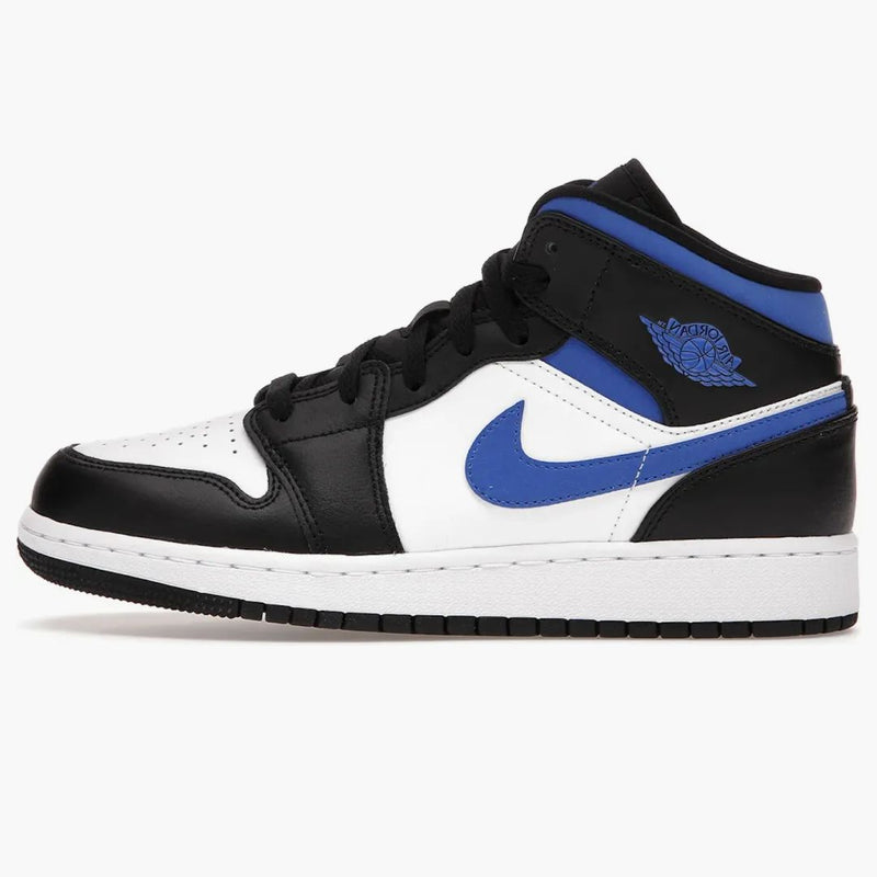 Jordan 1 Mid White Black Racer Blue (gs)