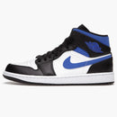 Jordan 1 Mid White Black Racer Blue