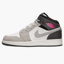 Jordan 1 Mid White Grey Hyper Pink (gs)