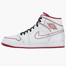 Jordan 1 Mid White Gym Red (gs)