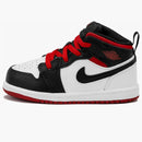 Jordan 1 Mid White Gym Red (td)