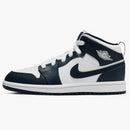 Jordan 1 Mid White Metallic Gold Obsidian (ps)