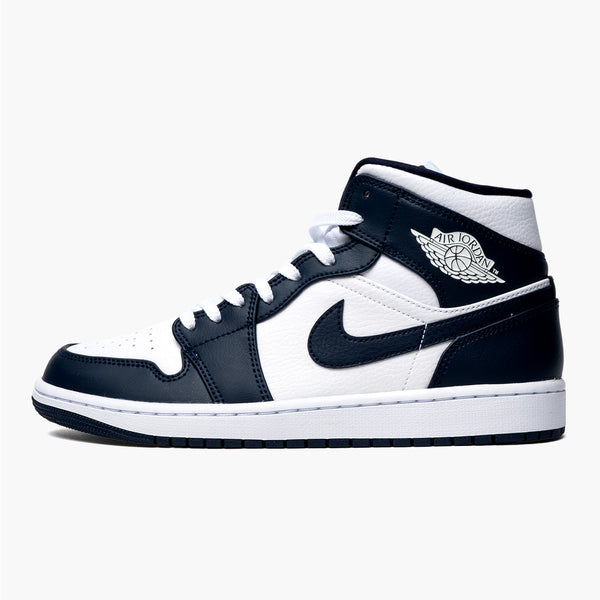 Air Jordan 1 Mid White Metallic Gold Obsidian