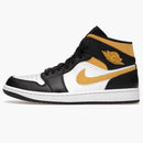 Jordan 1 Mid White Pollen Black