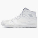 Jordan 1 Mid White/pure Platinum