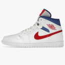 Jordan 1 Mid White Red Royal (women's)