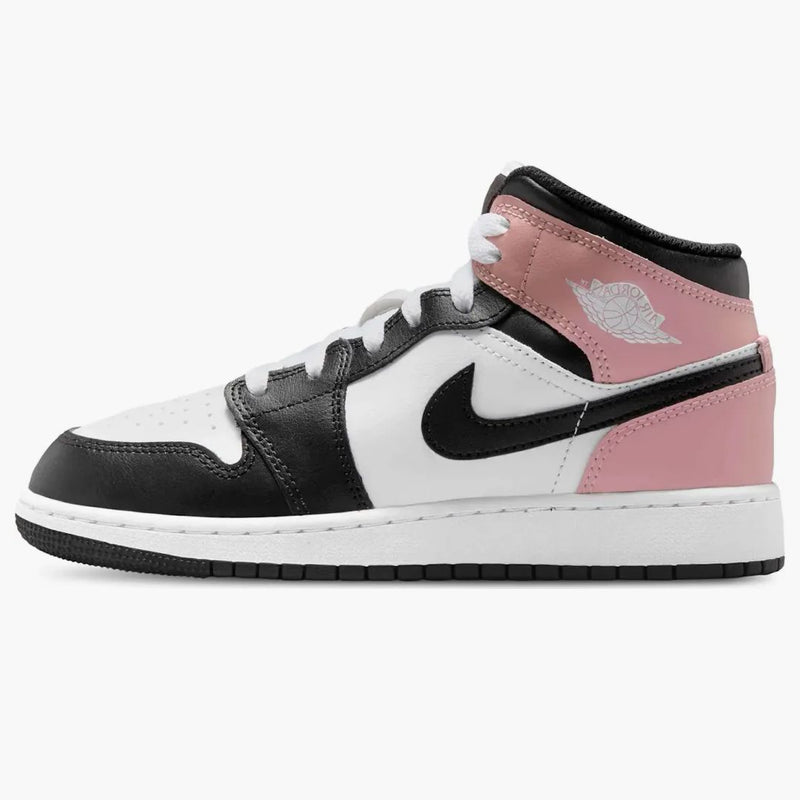 Jordan 1 Mid White Rust Pink Black (GS)