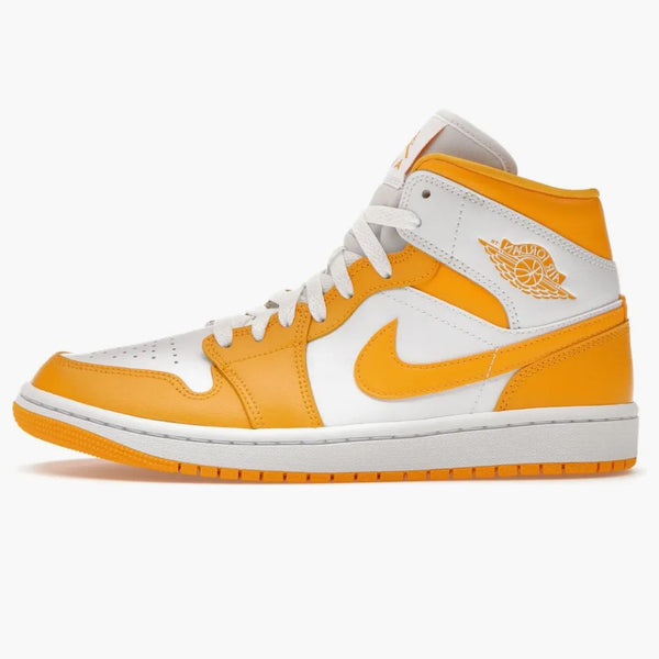 Jordan 1 Mid White University Gold (women's)