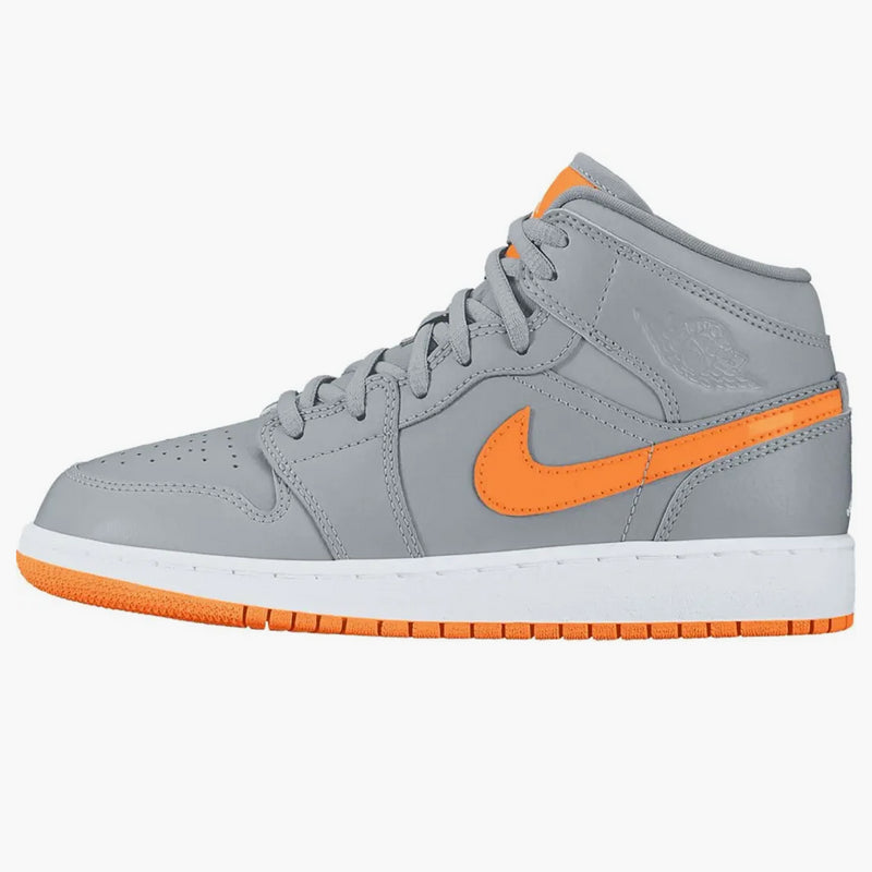 Jordan 1 Mid Wolf Grey Bright Citrus (gs)